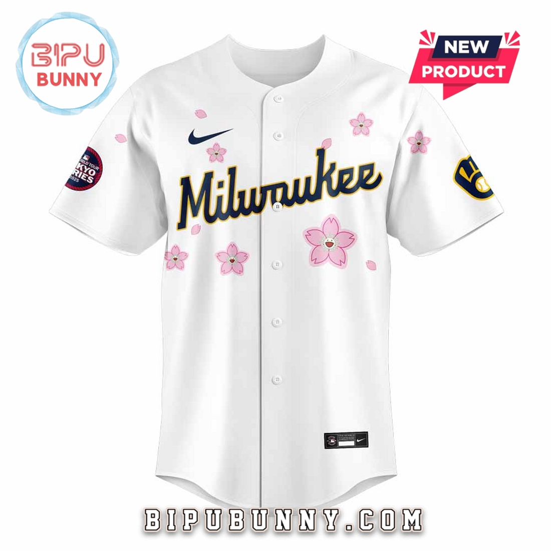 Milwaukee Brewers 2025 MLB Tokyo Series Baseball Jersey - Image 2