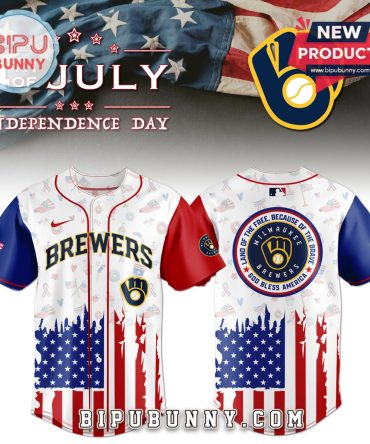 Milwaukee Brewers Independence Day Baseball Jersey 2025