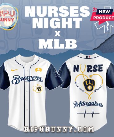 .Milwaukee Brewers MLB Nurses Game Night Baseball Jersey