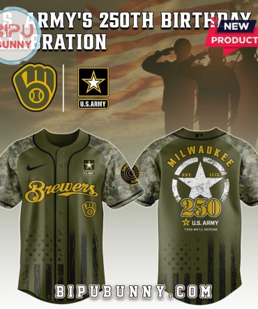 Milwaukee Brewers MLB x 250 U.S. Army Baseball Jersey