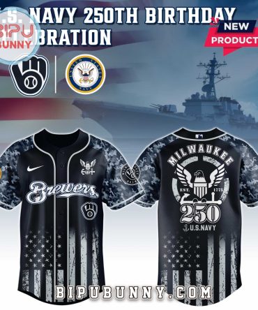 Milwaukee Brewers MLB x 250 U.S. Navy Baseball Jersey