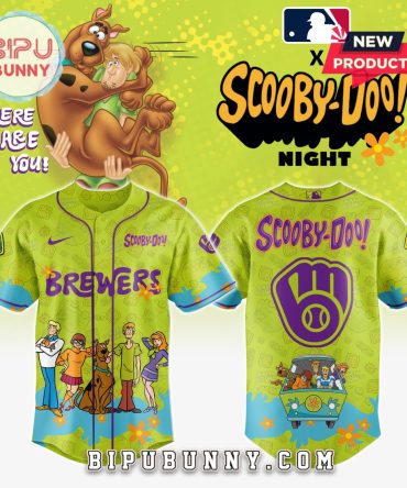 Milwaukee Brewers MLB x Scooby Doo Baseball Jersey