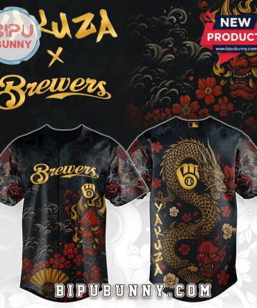 Milwaukee Brewers MLB x Yakuza Bloodline Baseball Jersey