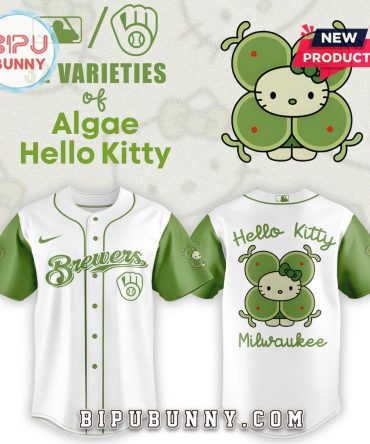 Milwaukee Brewers x 32 Algae Hello Kitty Baseball Jersey