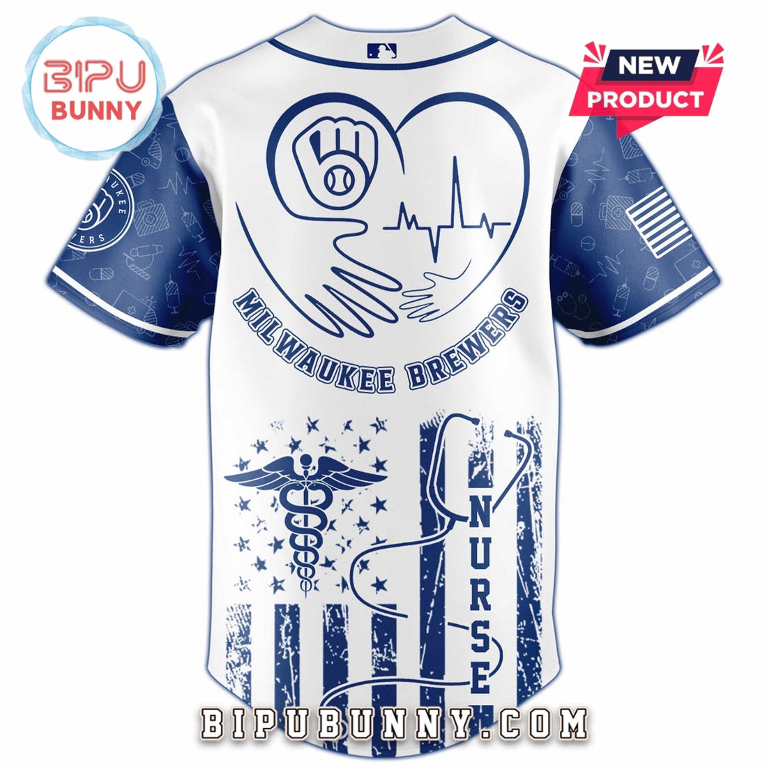 Milwaukee Brewers x Nurses Night 2025 Baseball Jersey - Image 3