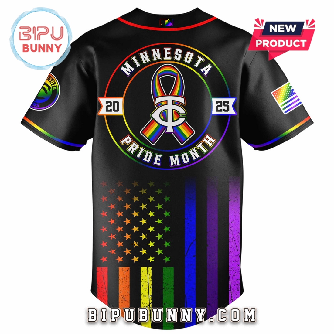 Minnesota Twins Happy Pride Month Baseball Jersey - Image 3