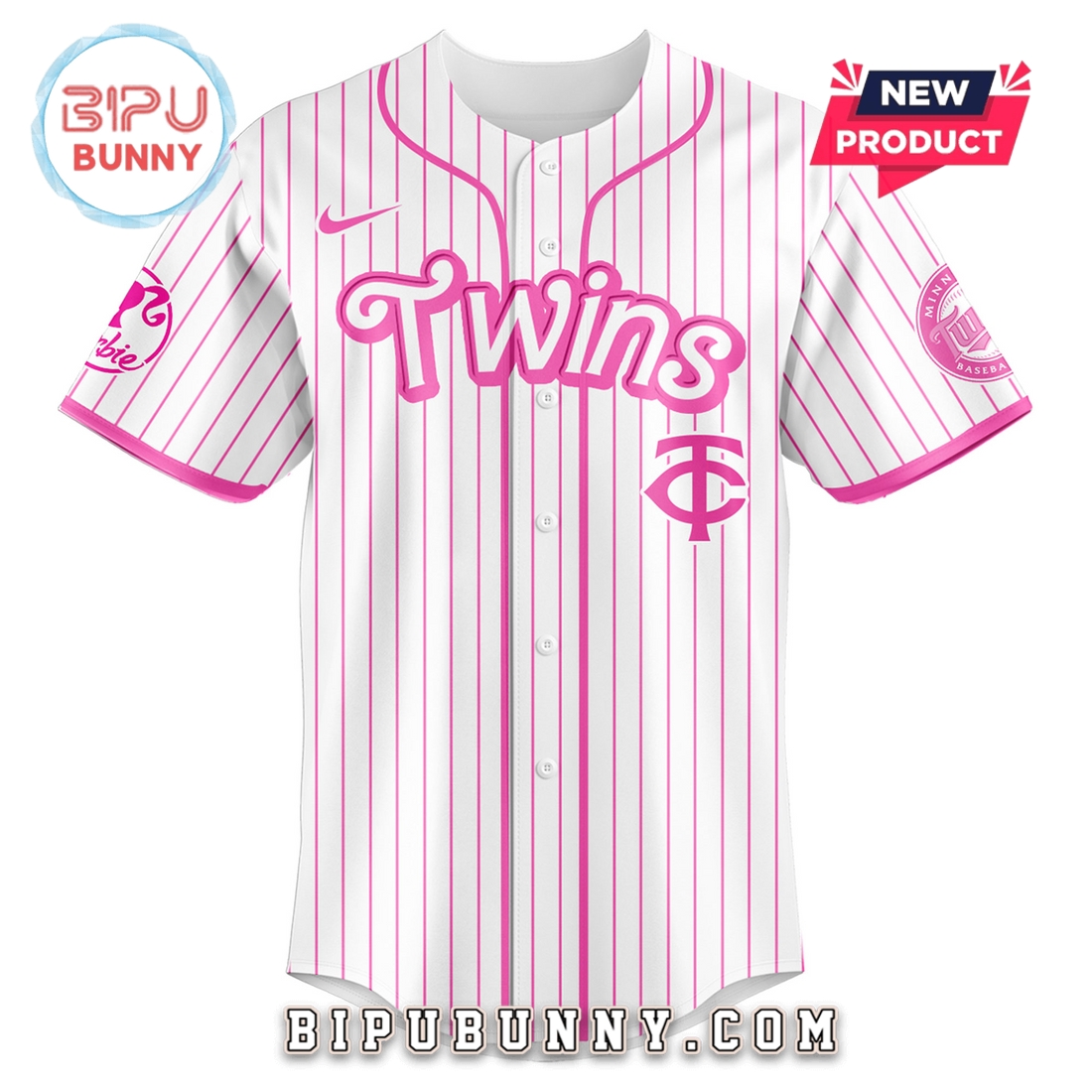 Minnesota Twins MLB x Barbie Night Game Baseball Jersey - Image 2