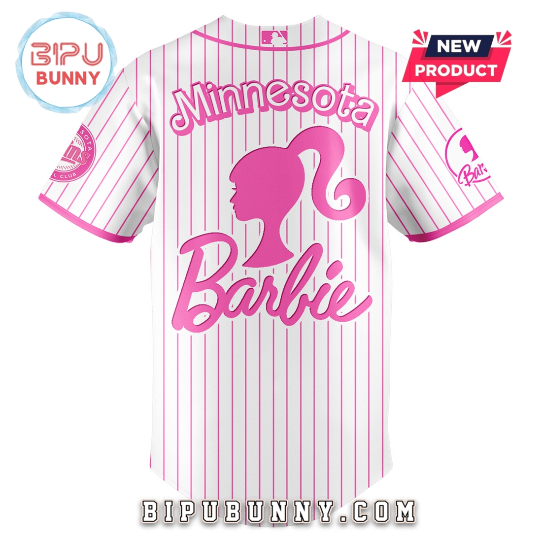 Minnesota Twins MLB x Barbie Night Game Baseball Jersey - Image 3