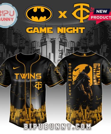 Minnesota Twins MLB x Batman Game Night Baseball Jersey