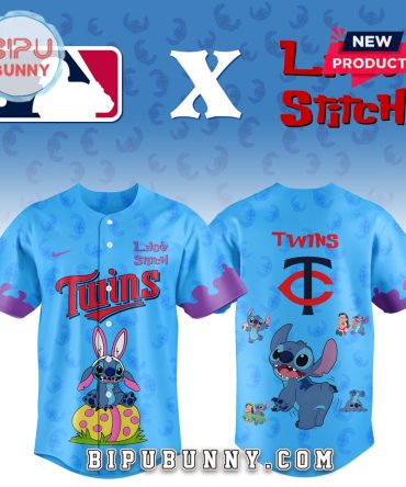 Minnesota Twins MLB x Lilo and Stitch Baseball Jersey