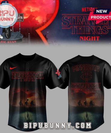Minnesota Twins Stranger Things Night Baseball Jersey