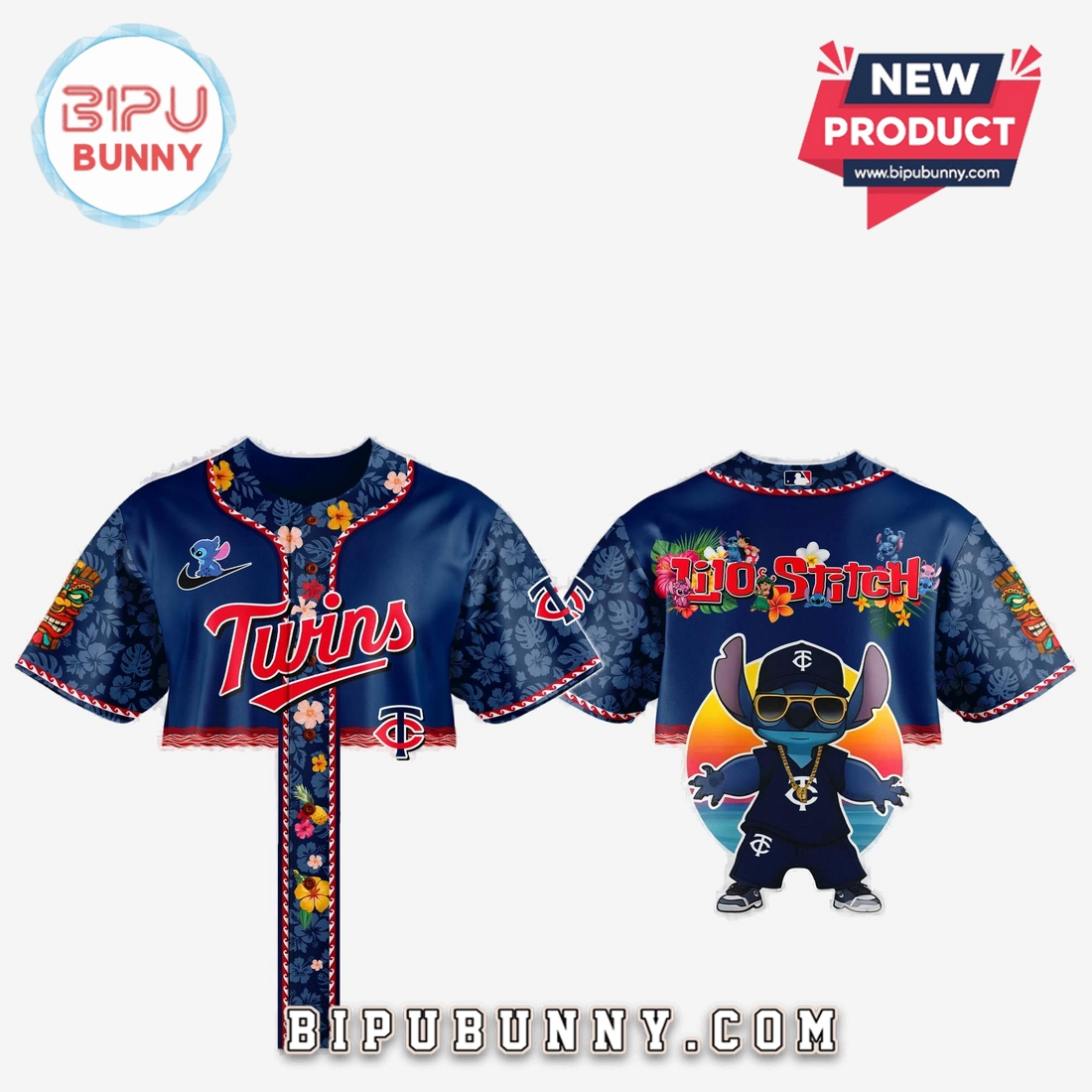 Minnesota Twins x Lilo and Stitch Baseball Jersey 2025 - Image 2