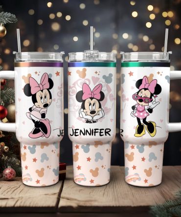 Minnie Mouse Cartoon Custom Stanley Cup 40 oz 30 oz Tumbler With Handle