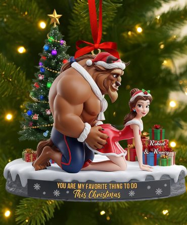 Playful Couple Ornament - Personalized Gifts For Couple