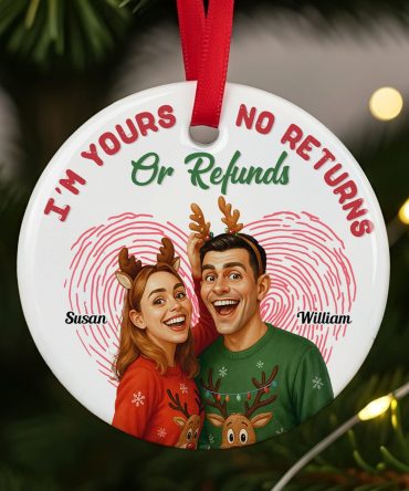 Caricature Couple Ornament - Custom Photo Gifts For Couple