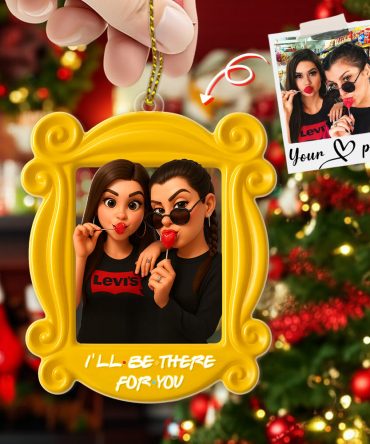 Custom Photo Bestie Ornament - Personalized Gifts For Friends Christmas Ornament