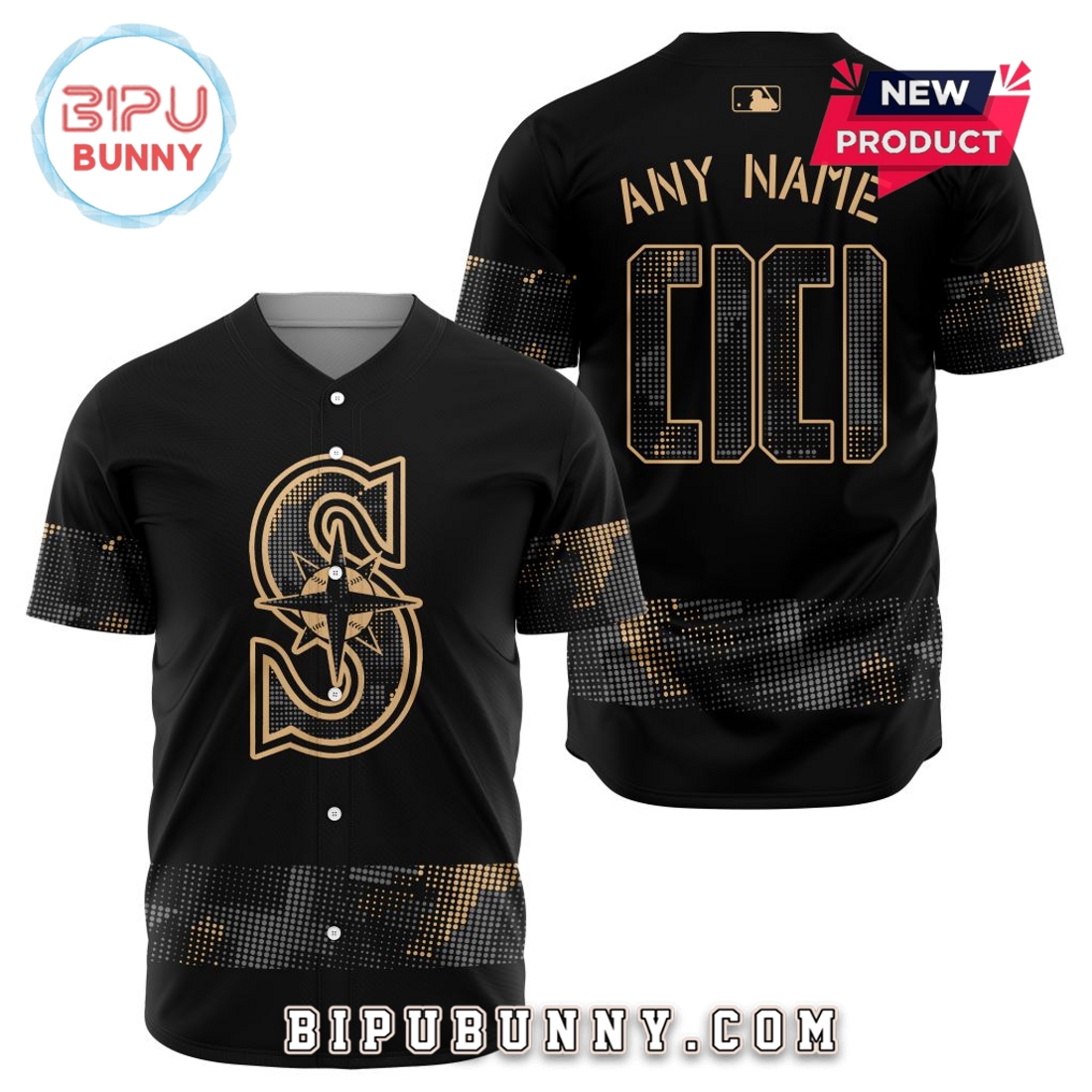 MLB Seattle Mariners 2025 Armed Forces Day Baseball Jersey