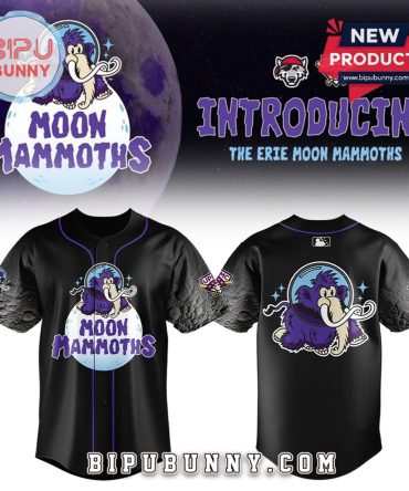 Moon Mammoths 2025 Season Black Baseball Jersey