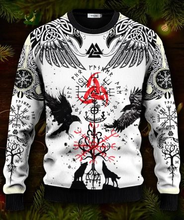 Unique Vegvisir Cool Viking Ugly Christmas Sweater