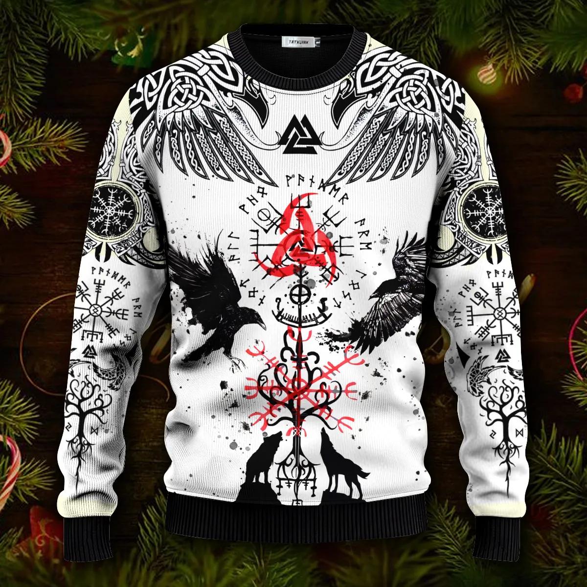 Unique Vegvisir Cool Viking Ugly Christmas Sweater