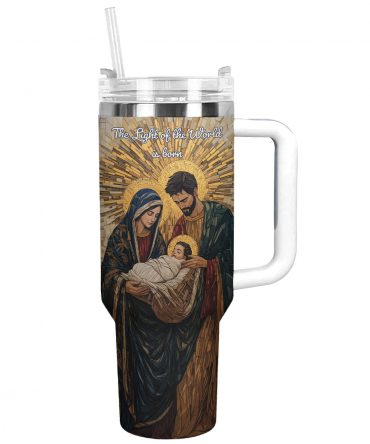 Nativity Blessings Christmas Custom Stanley Quencher 40oz Stainless Steel Tumbler With Handle
