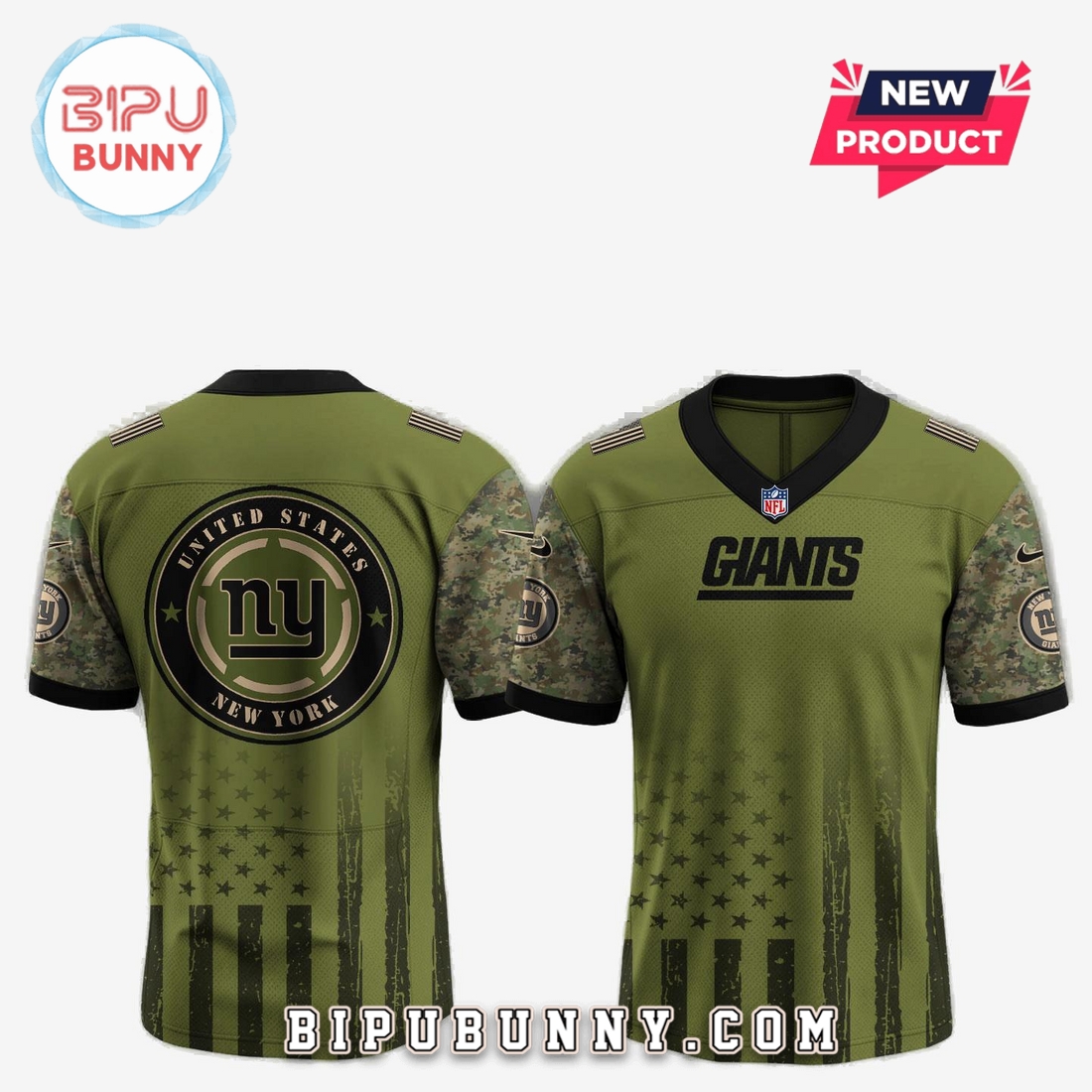 New York Giants NFL x Independence Day Baseball Jersey - Image 2