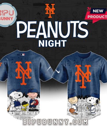 New York Mets 75th Anniversary Of Peanuts Baseball Jersey