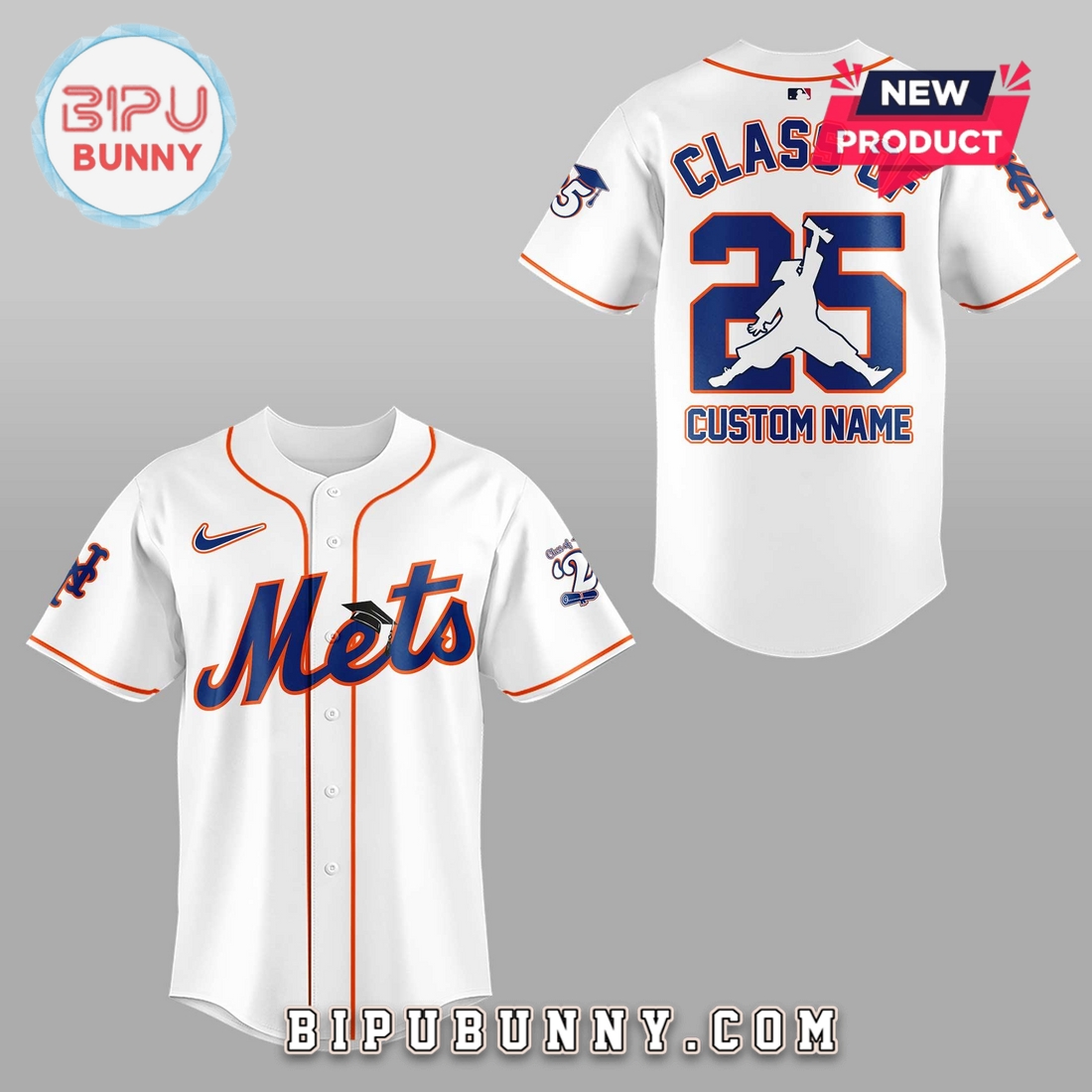 New York Mets Class Of 2025 Baseball Jersey - Image 2