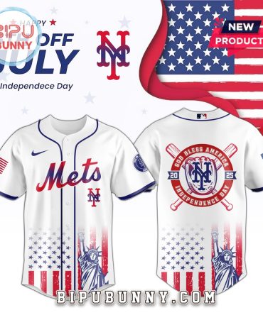 New York Mets MLB Independence Day 2025 Baseball Jersey
