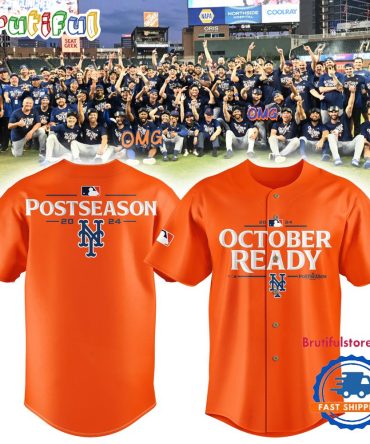 New York Mets Special 2024 MLB Postseason OCTOBER READY Jersey Shirt
