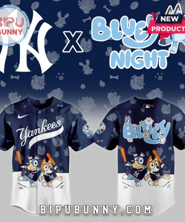 2025 New York Yankees Bluey Night Baseball Jersey Limited Edition