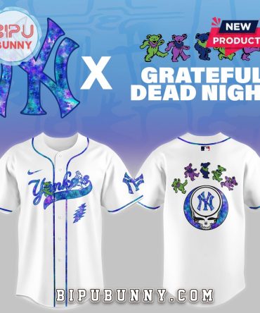 New York Yankees 2025 Grateful Dead Night Baseball Jersey