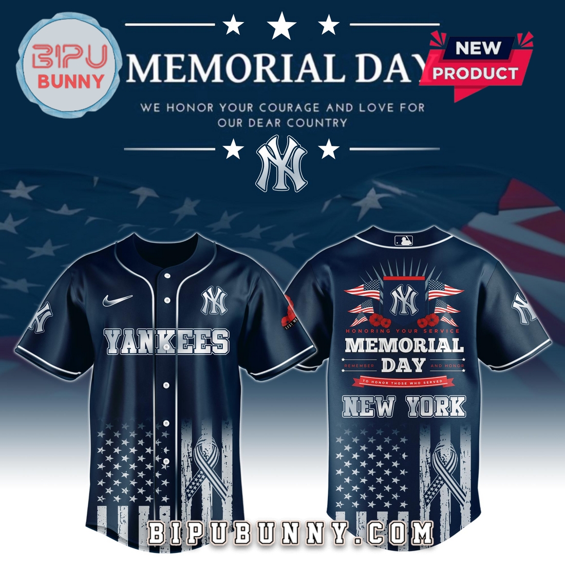 New York Yankees 2025 Memorial Day Baseball Jersey