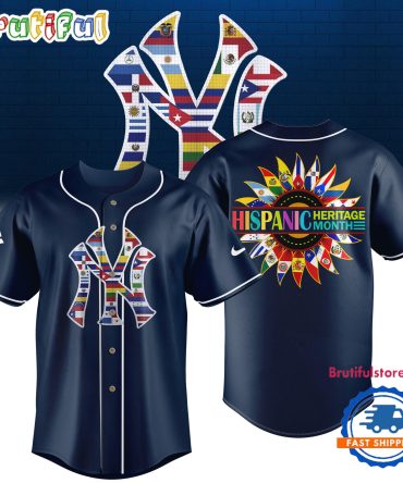 New York Yankees Happy Hispanic Heritage Month 2024 Baseball Jersey Shirt