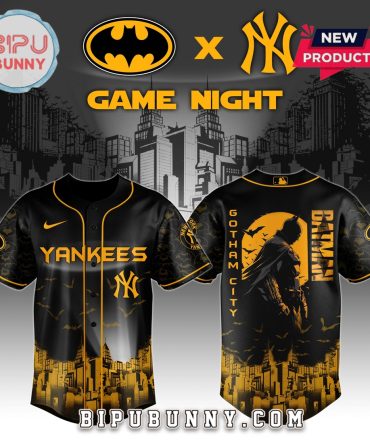 New York Yankees MLB x Batman Game Night Baseball Jersey
