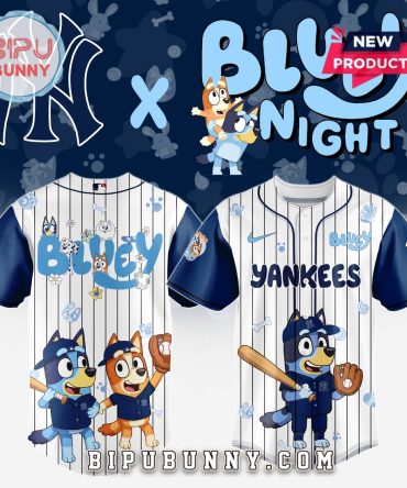 New York Yankees MLB x Bluey And Bingo Baseball Jersey