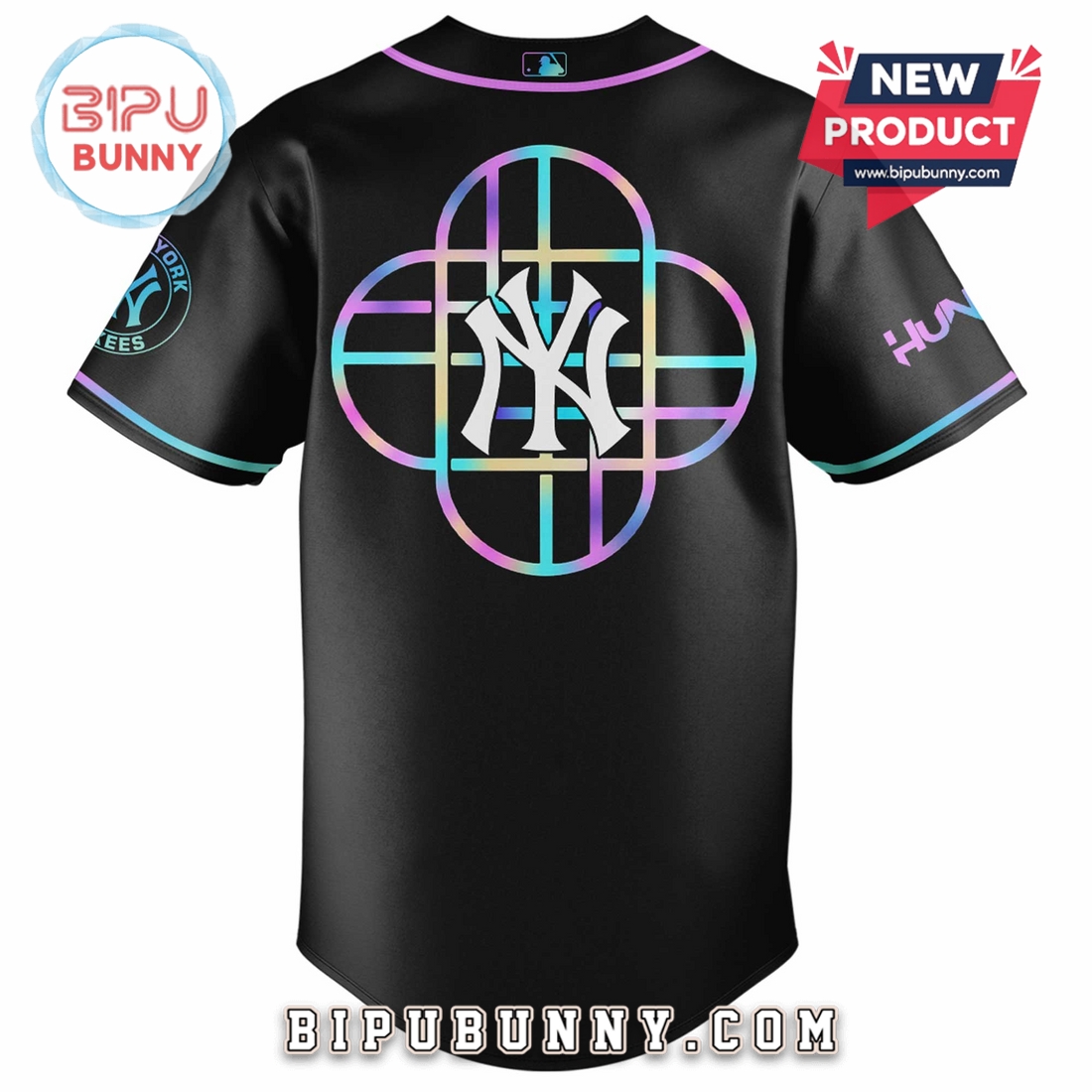 New York Yankees MLB x KPop Demon Hunters Baseball Jersey - Image 3