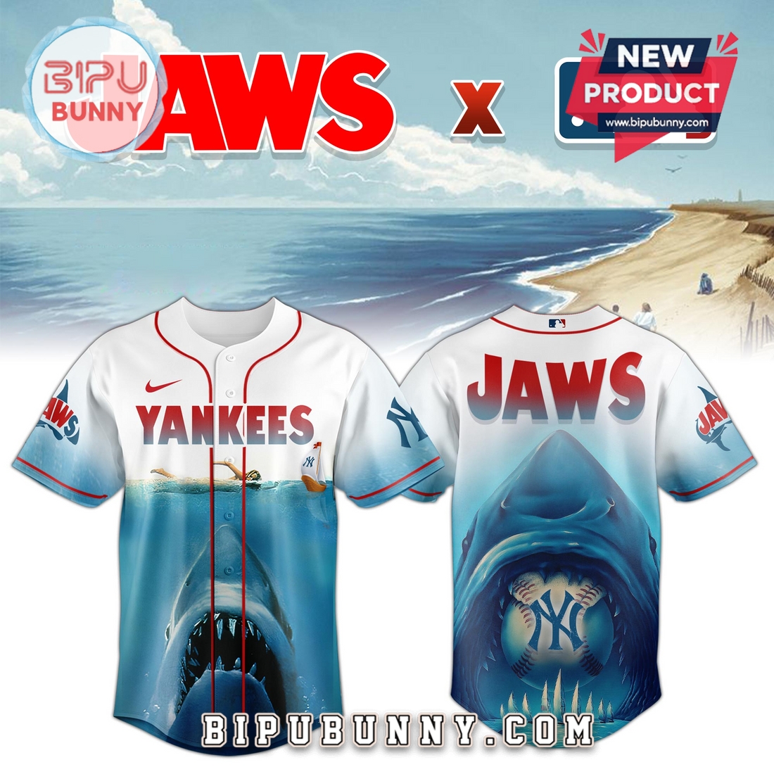 New York Yankees x JAWS Limited Edition Baseball Jersey