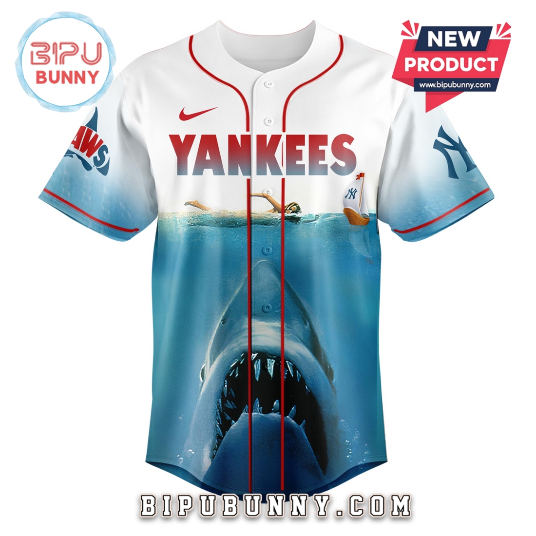 New York Yankees x JAWS Limited Edition Baseball Jersey - Image 2