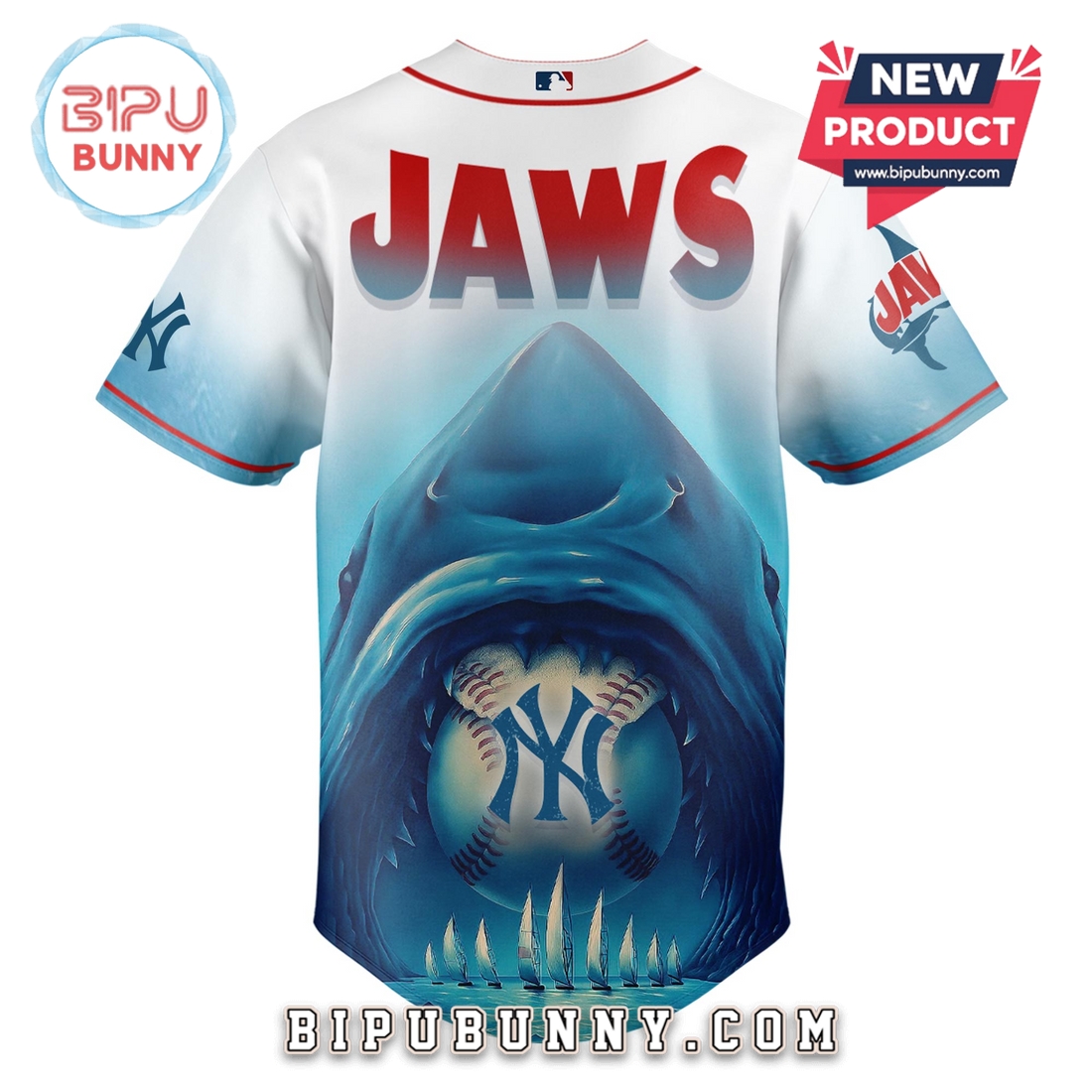 New York Yankees x JAWS Limited Edition Baseball Jersey - Image 3
