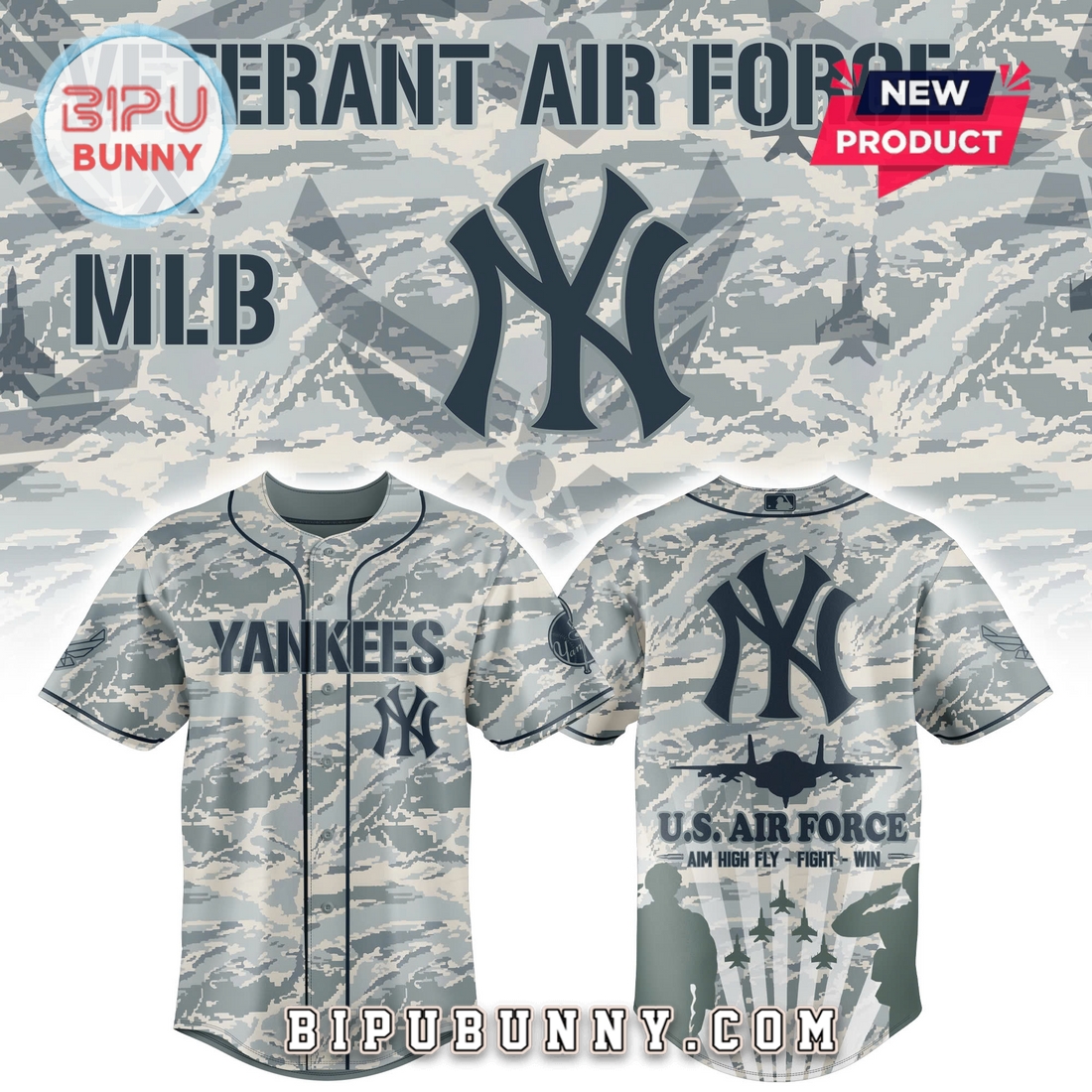 New York Yankees x Veteran Air Force 2025 Baseball Jersey