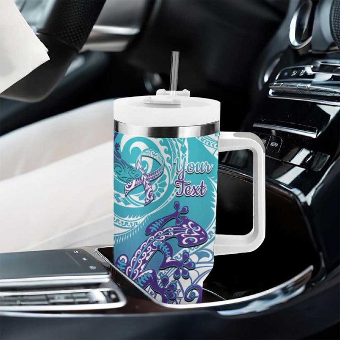 New Zealand Suicide Prevention Month You Matter NZ Fern Custom Stanley Quencher 40oz Stainless Steel Tumbler With Handle - Image 8