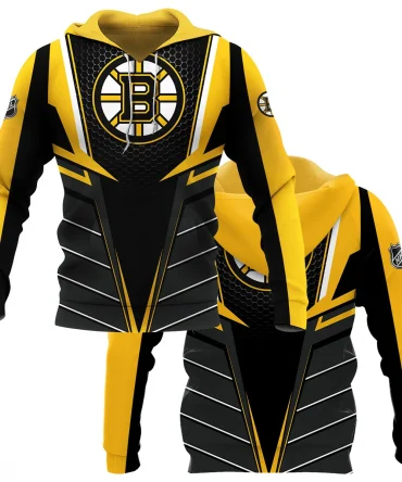 NHL Boston Bruins Exclusive All Over Prints HONHL041124A01BBHD - Hoodie