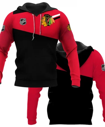 NHL Chicago Blackhawks Exclusive All Over Prints HONHL041124WJ02CBHD - Hoodie