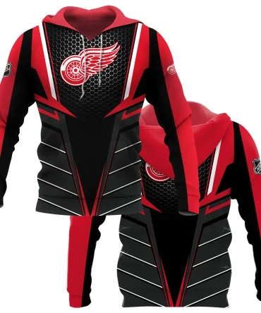 NHL Detroit Red Wings Exclusive All Over Prints HONHL041124A01DRWHD - Hoodie