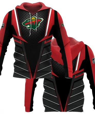 NHL Minnesota Wild Exclusive All Over Prints HONHL041124A01MWHD - Hoodie
