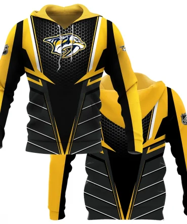 NHL Nashville Predators Exclusive All Over Prints HONHL041124A01NPHD - Hoodie