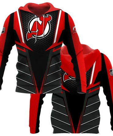 NHL New Jersey Devils Exclusive All Over Prints HONHL041124A01NJDHD - Hoodie