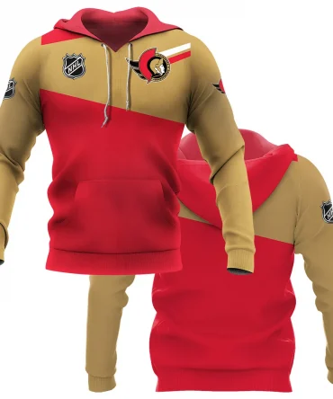 NHL Ottawa Senators Exclusive All Over Prints HONHL041124WJ02OSHD - Hoodie