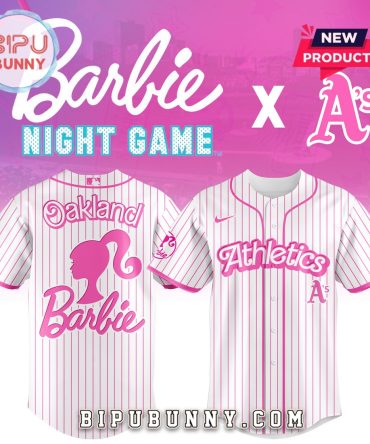 Oakland Athletics MLB x Barbie Night Game Baseball Jersey